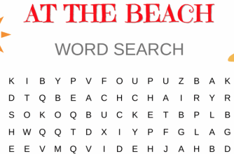 “At the Beach” Vocabulary Word Search