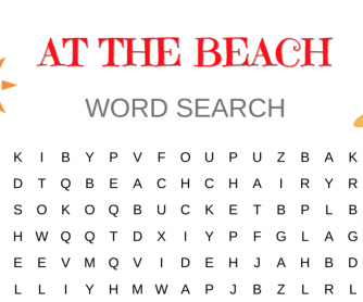 “At the Beach” Vocabulary Word Search