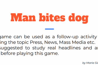 Man bites dog (newspaper headline game)